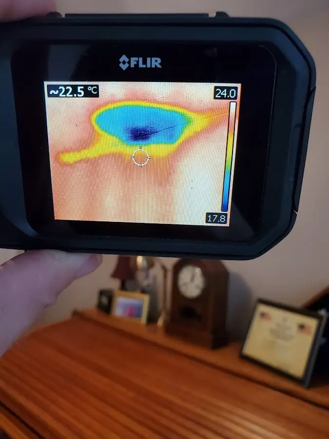 Thermal imaging inspection for water damage in Christiansburg