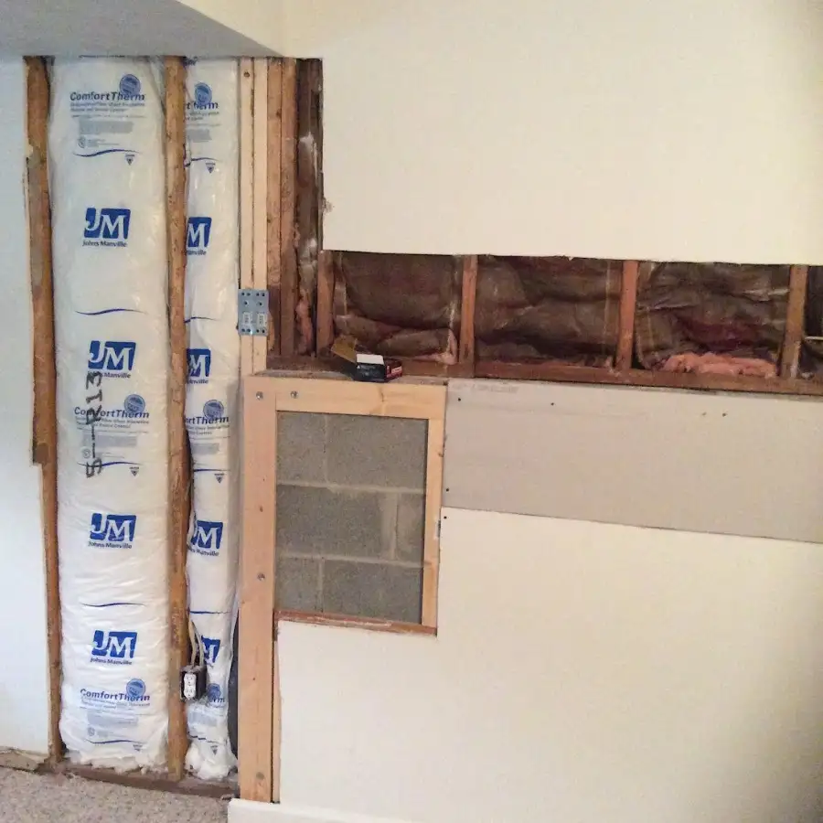 Wall insulation replacement during Odor Removal & Deodorization in Christiansburg